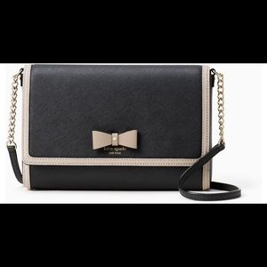 Kate Spade Hazel Court Alek Crossbody Black/Mousse